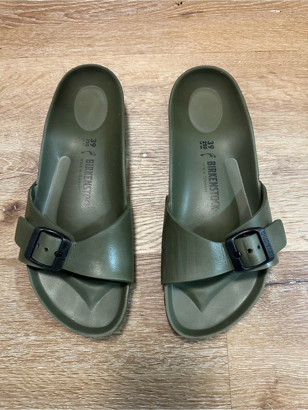 Birkenstock EVA Madrid Slide Sandals - Olive